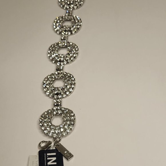 Mixed-Metal Crystal Bracelet for womens- Silver Tone - Picture 4 of 5